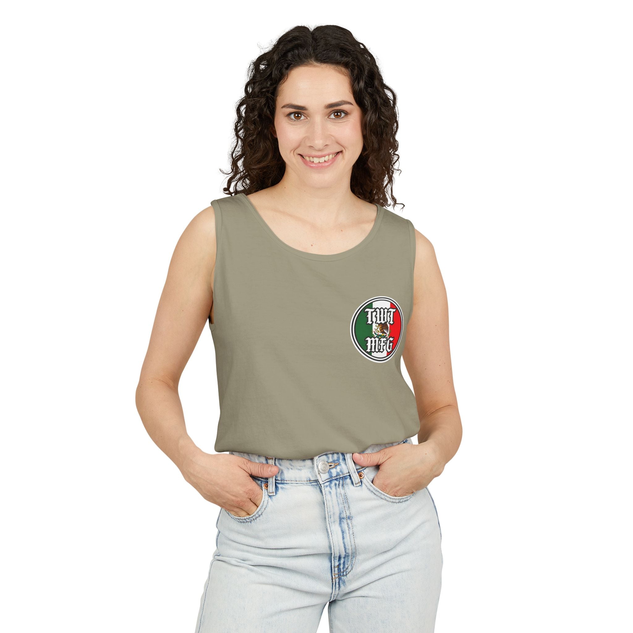 Our Lady of Guadalupe illustration Tank Top | Mexican Lives Matter graphic