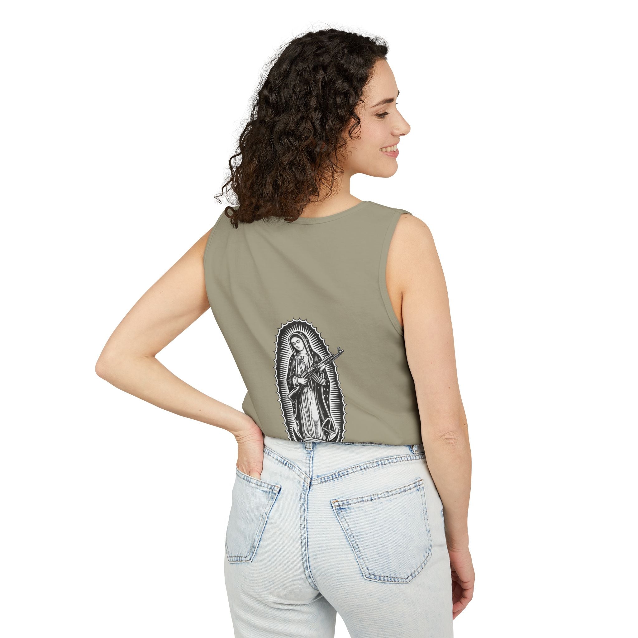 Our Lady of Guadalupe illustration Tank Top | Mexican Lives Matter graphic