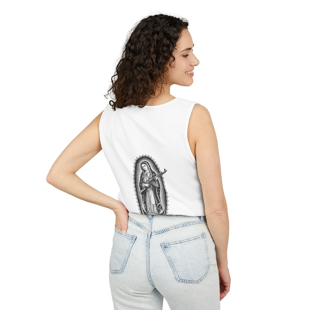 Our Lady of Guadalupe illustration Tank Top | Mexican Lives Matter graphic